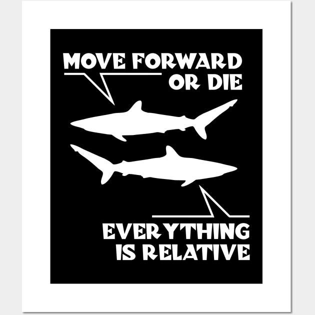 Shark Relativity Wall Art by TMBTM